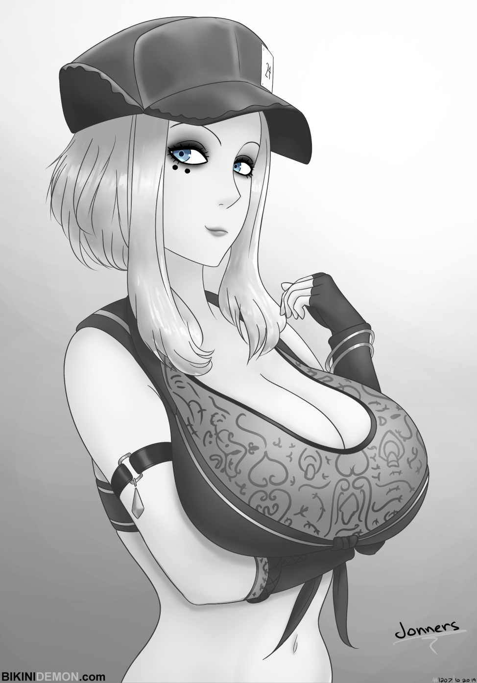 coco bust_bw
